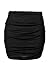 Produktbild Oops Outlet Damen Minirock Damen Einfarbig Elastischer Bund Dehnbar Seitlich Gerüschte Bodycon Übergröße UK 8-22 - Schwarz, S/M (UK 8/10)