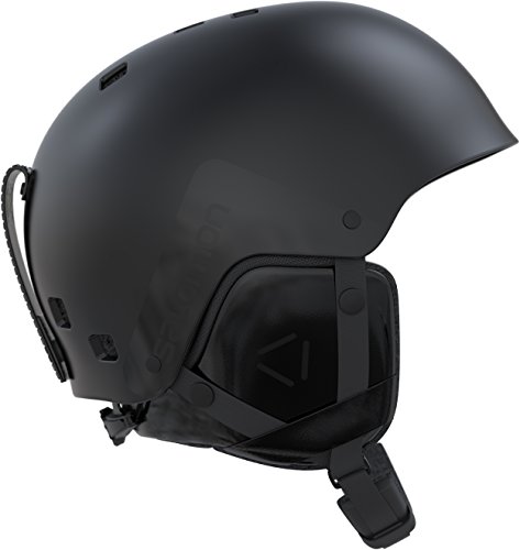 Salomon, Casco de esquí y Snowboard para snowpark para Hombre, Carcasa ABS, Interior de Espuma EPS, Talla L, Circunferencia 58-59 cm, Brigade, Negro, L39915300
