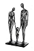 Produktbild Extravagante Skulptur FAMILY antik-silber aus Poly Höhe 38 cm Breite 20 cm Antikfinish