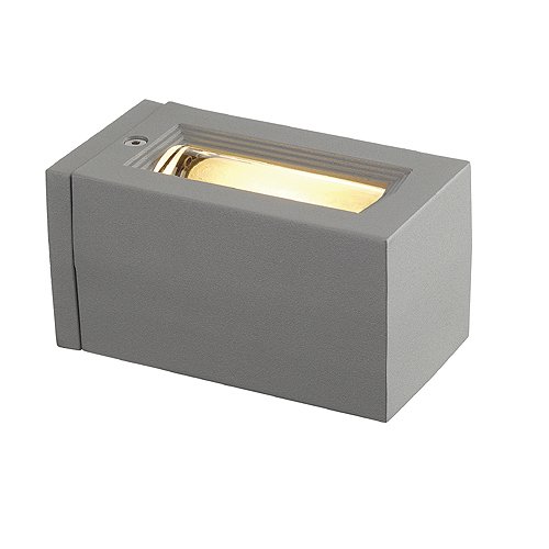 Preisvergleich Produktbild SLV Out-Beam G9 Wandleuchte, maximal 60 W, IP44, silbergrau 227064