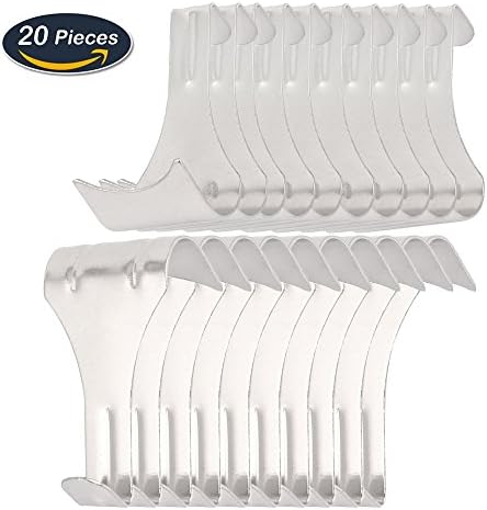 20 Pack Picture Photo Frame Rail Moulding Hanging Hooks