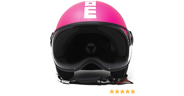 MOMO Design CASCO CLS METAL FUCSIA WHITE #XS : Amazon.it: Auto e Moto