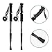 Produktbild zchg Nordic Walking Trekking Pole, 2 Packungen Zusammenklappbar Wanderstöcke mit Antishock, Quick Lock System und Tragetasche für Wandern, Camping, Bergsteigen, Rucksackreisen, Wandern, Trekking