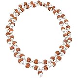 Rudrablessings 5 Mukhi Silver Plated Rudraksha Mala (54+1 Beads)