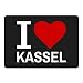 Produktbild Mousepad Classic I Love Kassel schwarz