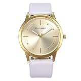 Knowin Uhren Damen Uhr Analog Quarz mit Leder Armband Mädchen-Uhr leuchtendes Ziffernblatt Kinder Analog Textil Nylon Armband-Uhr Schwarz Rot Blau Japanisches Qualitäts Uhrwerk
