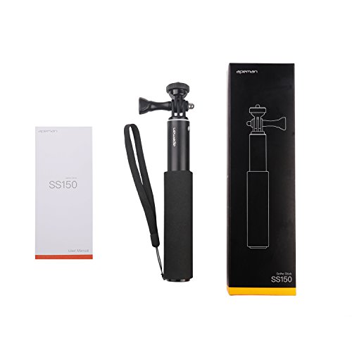 APEMAN Einbeinstativ VerlÃƒÂ¤ngerungsstange Selfie Stick fÃƒÂ¼r apeman Actionkamera A66/A60/A70/A80 und Smartphones