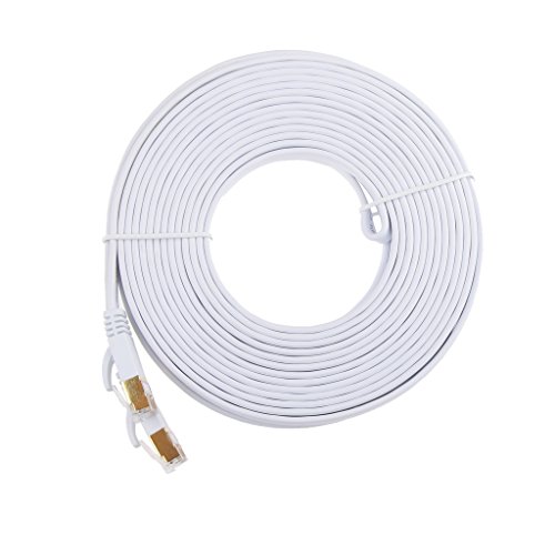 Cat7 RJ45 Ethernet flache Patch Netzwerk LAN NetzwerkkabelInternet Kabel Netzwerkkabel Vergoldet - 8m