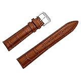 Original-Band Mode-Stil Lederarmband hellbraun 14mm Lederuhr