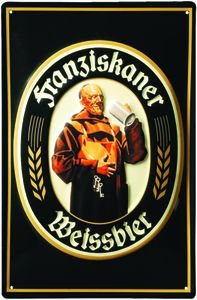 Preisvergleich Produktbild 1359. Schild ARTDECO Franziskaner Weissbier