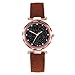 Produktbild LuckhomeDamen Analog Quarz Uhr mit Leder Armband Mode Frauen Leder Casual Uhr Luxus Analog Quarz Starry Sky ArmbanduhrKaffee