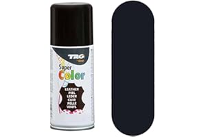 TRG The One - Colorante spray per scarpe in pelle e pelle sintetica | Ideale per ripristinare o cambiare colore di scarpe in pelle | Super Color, Nero 317, 150 ml