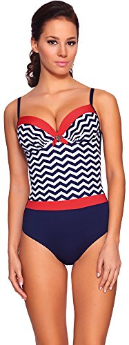 Feba Figurformender Damen Push Up Badeanzug F28