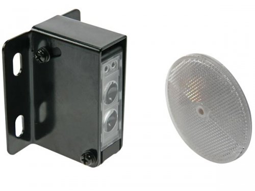 Preisvergleich Produktbild Reflektor Lichtschrankensystem Reichweite max 10m, potentialfreier Schaltkontakt, Spannungsversorgung 12V - 250V AC / DC