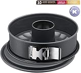 Kaiser La Forme Plus Springform, mit Flach- und Rohrboden Ø 26 cm, 2 Böden, runde Backform, SafeClick-Verschluss, schnittfest, auslaufsicher, antihaftbeschichtet, blau