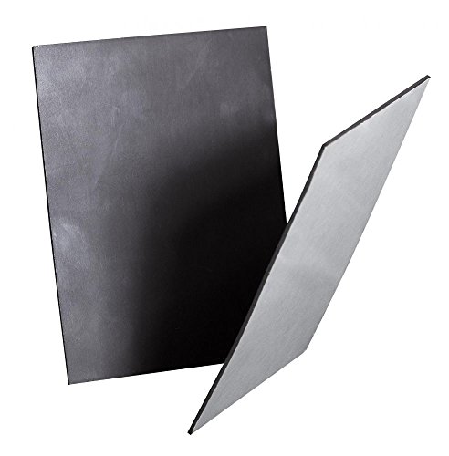 Magnetfolie "Powermag" | Magnetpad | Magnethalterung | 1 Paar | 13,0 x 10,0 x 0,3 cm | Tablethalterung für Schreibmappe | selbstklebend | schwarz