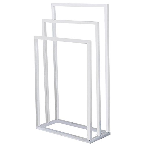 Yahee Handtuchständer Standhandtuchhalter mit 3 Stangen glänzend Edelstahl - 2