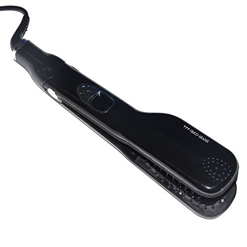 YOUFANGZHUANG Steam Hair Straightener Brush with LCD Display Electric Ceramic Fast Comb Steam Hair Straightener Digital Hair Iron