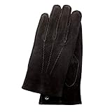softes Feelcefutter KESSLER Viggo, eleganter Lederhandschuh für Herren aus feinstem Zielgenvelourleder, cold darkbrown, 10