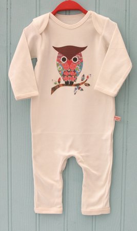 Petra Boase ltd Original Owl Sleepsuit 0-6 months