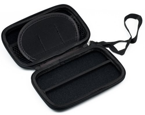 QUMOX 2.5 HDD Tasche Hartschale für tragbare Festplatte Case Doppelverschluss Cover Schwarz - 2