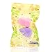 Dolovemk 2PCS MINI Makeup Sponge Blender Soft Smooth Foundation Puffs Powder Beauty Egg, 10g Weight, 4.6cm Height (Pink & Purple)