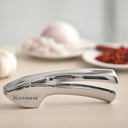Keenest Knoblauchschneider Garlic Press häuslicher Knoblauch Crusher praktischer Küchenhelfer mit langer Verwendungsdauer für besseres Familienleben