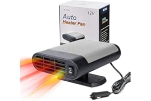 XUJAIOLQP Riscaldatore per auto, 12 V, portatile, sbrinatore rapido per parabrezza invernale, 150 W, ventola di raffreddamento per auto, con presa accendisigari, ottimo regalo per l'inverno