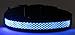 Produktbild amoredipet Glowing Haustier Halsband – USB, reflektierende LED Hund Band für einfache Sichtbarkeit der Hunde – Länge verstellbar, wasserdicht, Polyester Gurtband. Pet Sicherheit Zubehör