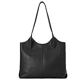 [Struktur] Diese Schultertasche hat 1 Hauptteil, 1 Sandwich Tasche mit Reißverschluss, 2 Sandwich Taschen im Innen . Einfach aber trendische Desigen，das perfekt zu Ihr Kleid oder tägliche Kleidung passt.