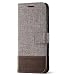 Produktbild NANXCYR Für Google 3 axl / 3 a/Pixel 3 / Pixel 3 XL case, Denim leinwand pu Leder case flip Cover mit kartenschlitz, für Google 2 axl/Pixel 2 / Pixel XL/Pixel,Braun,GooglePixel2