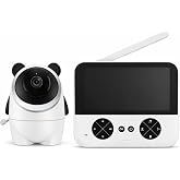 720P Akıllı Bebek Kamerası &ndash; 4.3&rdquo;/5.0&rdquo; Ekranlı, 3000mAh Şarjlı, HD Gece G&ouml;r&uuml;ş&uuml;, 4X Zoom, Sesli İnterkom, Lullaby Fonksiyonlu,