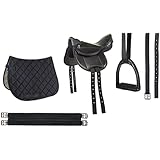 HKM Shettysattel Set Beginner Schwarz