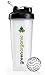 Produktbild Green Organic BlenderBottle Classic Shaker | Eiweiß Shaker | Diät | Trinkflasche | Protein Shaker mit Blenderball - 750ml (schwarz)