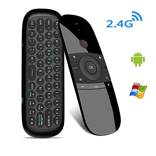 Mini Teclado inalámbrico para PC, portátil, tabletas, Teclado inalámbrico portátil 2.4 G Smart TV Remoto para Android Smart TV Box, proyector