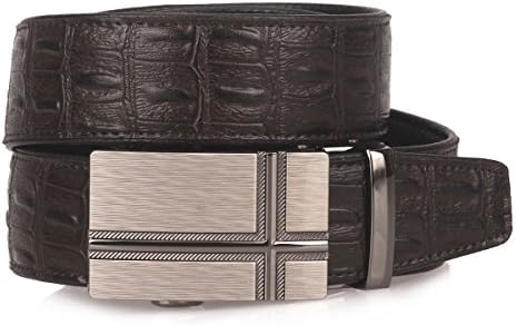 Men's Automatic Ratchet Buckle Genuine Leather Belt