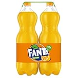 coca cola 2lt  Fanta - Naranja, Refresco con gas, 2 l (Pack de 2), Botella de plástico