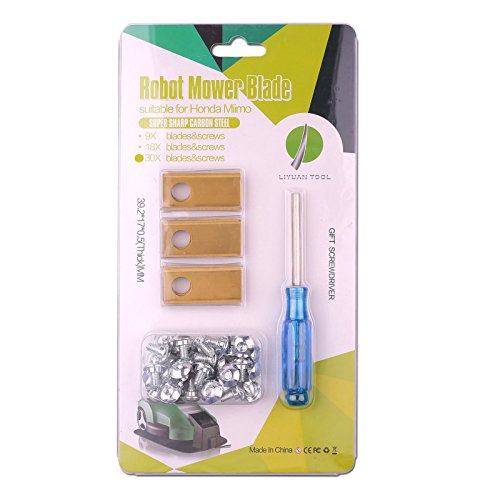 30X Titanium Mower Parts Knife Blades & Screws for Honda Miimo 310 520+ Screwdriver