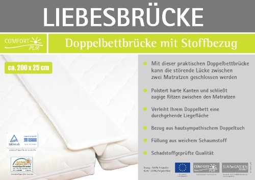 Sun Garden Liebesbrücke LUNA deluxe mit Bezug Doppelbettbrücke Matratzenkeil - 6