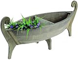 Blumenschiff Pflanzenschiff Blumenkorb Holz Blumenkasten Schiff Gartendekoration