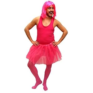 Disfraz Despedida de Soltero de Bailarina para hombre Fucsia