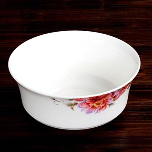 MXJ61 8 Inches Bone China Home Soup Bowl Soup Basin Face Bowl ( Color : A )