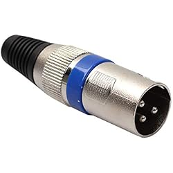 1 Paire XLR fiche mâle à 3 Broches + Jack Femelle Microphone connecteur Jack MIC câble connecteur Audio Prise pour Microphone mixeur Haut-Parleur