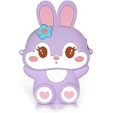 Ogi Mogi Toys Silikon Mor Tavşan Omuz &Ccedil;antası