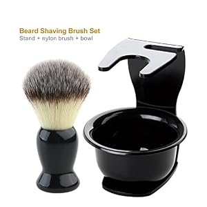 Rosenice Mens Shaving Kit Shave Brush Stand and Shaving Mug Set for Father's Day Gift - Image 2