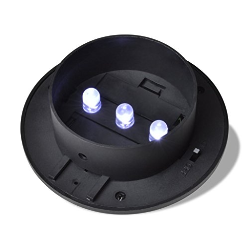 vidaXL 6x Solarlampe Gartenlampe Außenlampe Solarleuchte Zaun Wandleuchte Wandlampe - 6