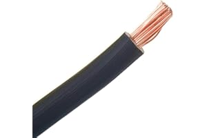 MPS-CONTACT Verdrahtungsleitung H07 V-K 10 mm² - schwarz - 5 m // flexibles Kabel Einzelader Aderleitung