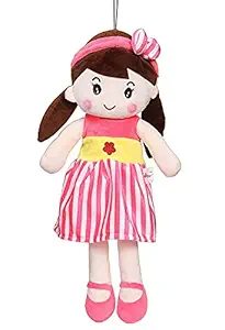 Besties Super Soft 40cm Stuffed Girl Cute Doll - Polyfill Washable Cuddly Soft Plush Toy - Helps to Learn Role Play - 100% Safe for Kids (Cute Doll - 40 cm, Assorted)