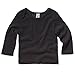 New Bella Canvas Baby Infant Cotton Rib Long Sleeve Tshirt Black 18/24mo.
