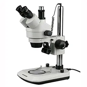 New 7X-45X Dual Lit 6W LED Trinocular Stereo Zoom Microscope (SMDG-2T-6WB)